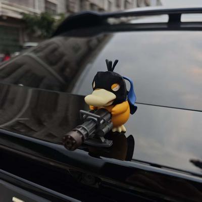 Покемон Псайдак Украшение на капот автомобиля Маленькая фигурка Кукла для автомобиля Декорация Дорожный бандит Гатлинг Задняя кукла для автомобиля Забавная игрушка