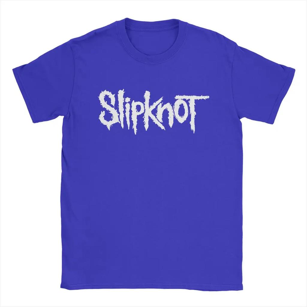 Мужская футболка Slipknot из чистого хлопка с принтом логотипа, новинка