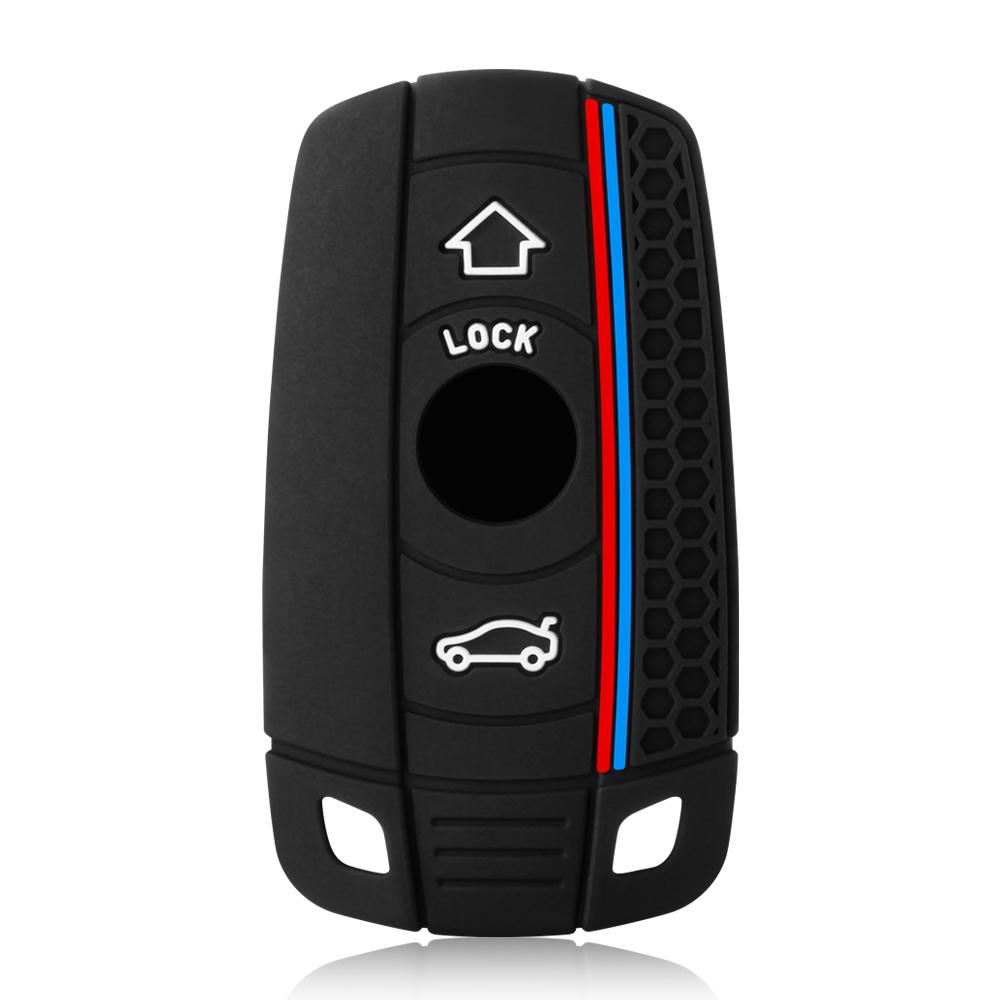 Silicone Remote Car Key Shell 3 Button Case Styling Cover Fob For BMW 1 3 5 6 Series E90 E91 E92 E60 E70 E71 E72 E82 E87 E88 E89