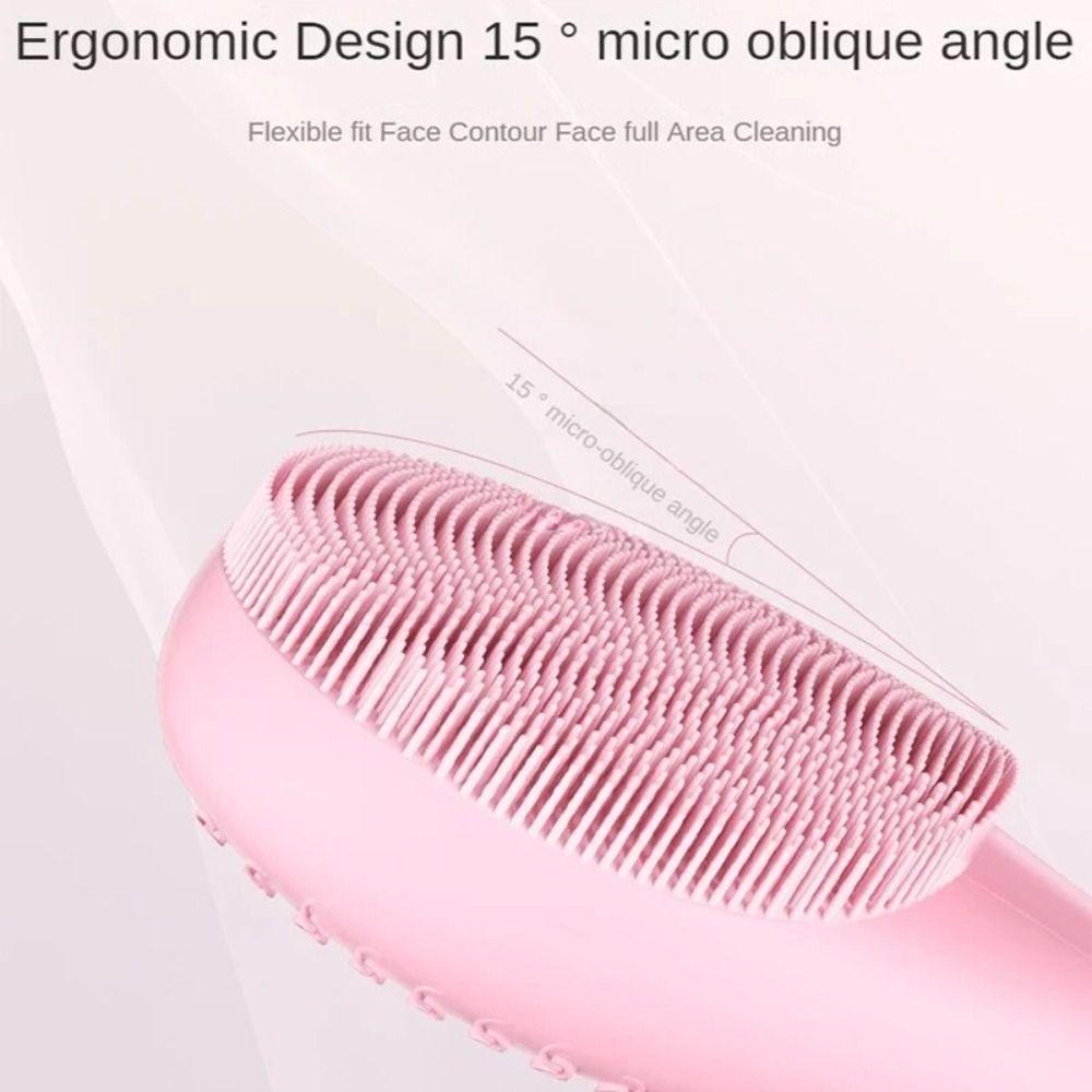 Silicone Facial Cleansing Brush Rechargeable Pore Cleaner New Face Scrubber Women