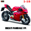 Ббураго 1:18 2023 GASGAS RX450F Honda Africa Twin Adventure 790 Adventure R Rally 450F X Diavel S модель мотоцикла Серия игрушек