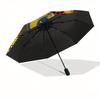 Cristiano Ronaldo, Real Madrid Automatic Opening and Closing Umbrella, Compact Travel Umbrella, Lightweight and Portable, Suitable for Beach