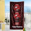 Kw Heavy Trucks Customized Name Beach Towel Soft Durable Quick-Dry Ideal for Travel Outdoor Swim Pool Yoga Surf Camping Hiking Gym Gift Holiday