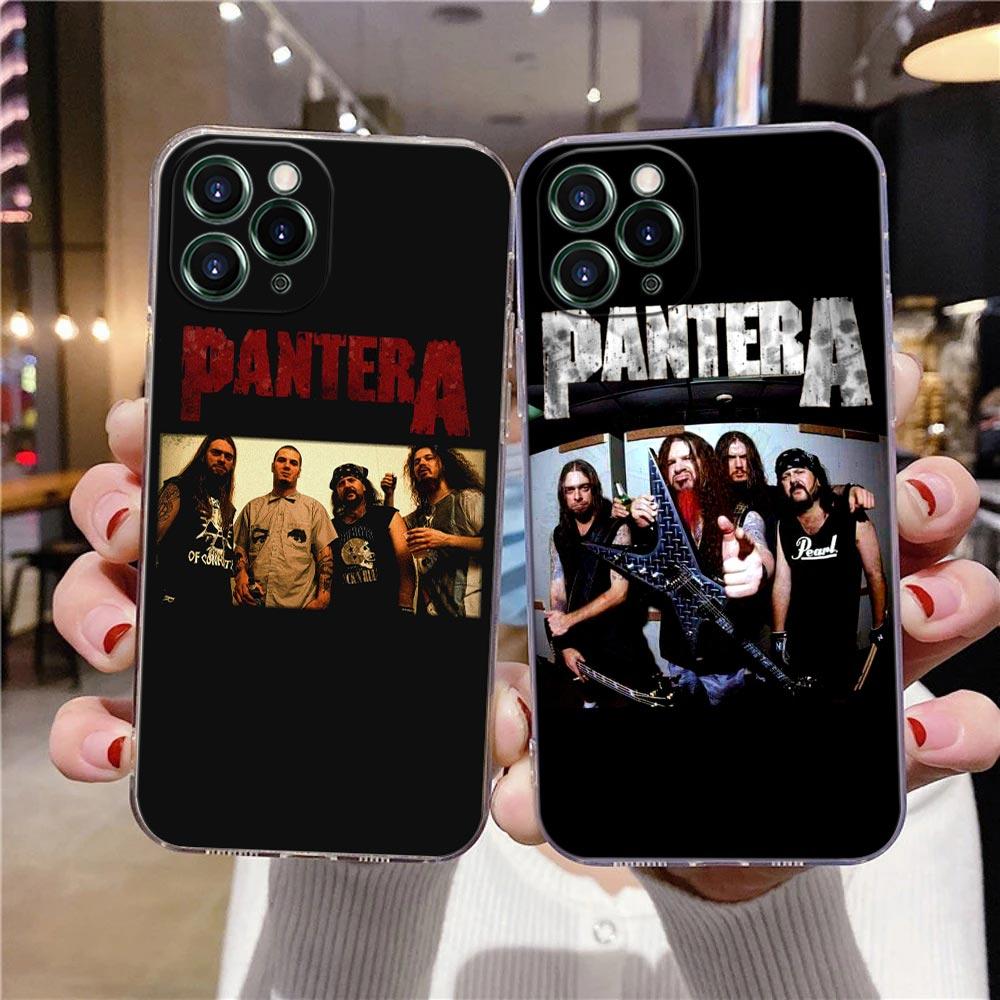 Прозрачный чехол для iPhone 16 15 14 13 12 11 Pro Max Mini Xs XR 8 Plus Dimebag Pantera Рок-группа Даррелл Чехол для iPhone 16 Pro