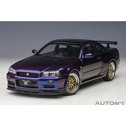 AUTOart Масштаб 1/18 Nissan Skyline GT-R (Р34) Версия диска BBS LM V-Spec II, Цвет Midnight Purple III, Готовое изделие