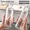 Large Capacity Plastic Portable Leak-proof  Water Container Outdoor Water Bottle Transparent Sports Water Bottle With Time Scale