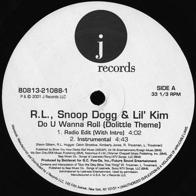 12-дюймовая пластинка RL & SNOOP DOGG & LIL' KIM - Do U Wanna Roll (Тема Дулиттла) 80813210881 J Records 2001 США Рэп и хип-хоп/R&B Б/У