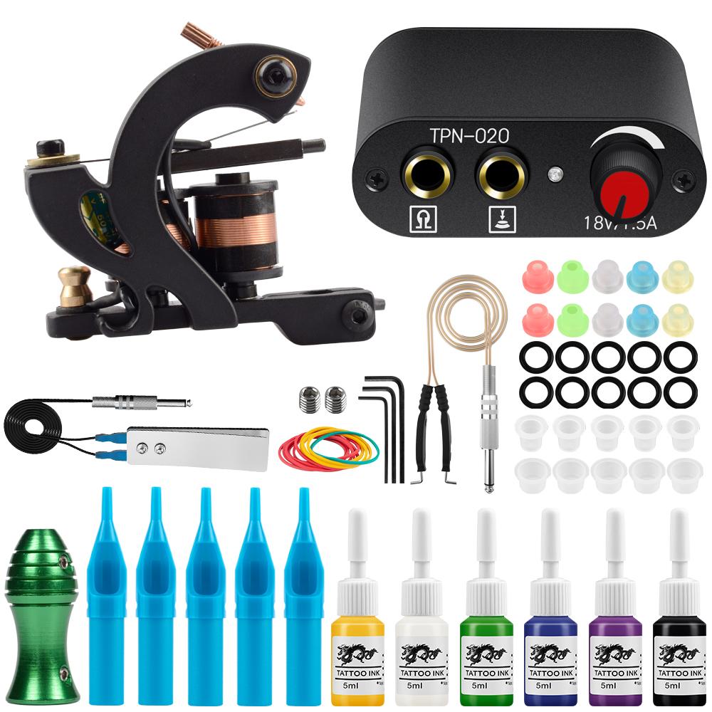 Профессиональные наборы пистолетов для татуировки PHOENIXY, источник питания для татуировки с иглами для картриджей, чернила для перманентного макияжа, боди-арта