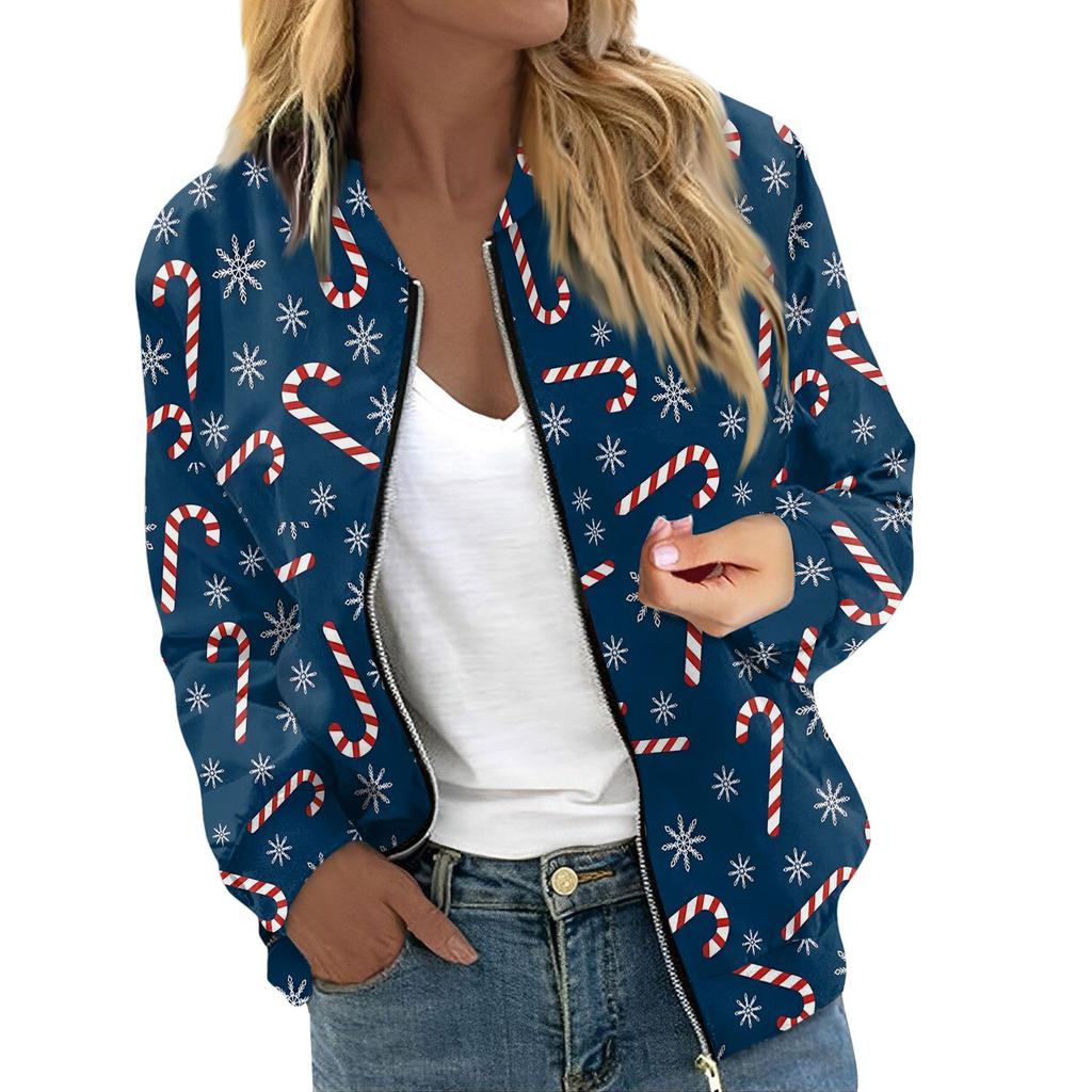 Женская куртка с длинным рукавом, легкая, на молнии, укороченная, с цветочным принтом, верхняя одежда, повседневная, стеганая куртка с карманами