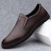 Genuine Leather Mens Shoes All-match Slip On Loafers Soft-Soled Men Casual Shoes Hot Sale Driving Shoes Outdoor Comfy Moccasins