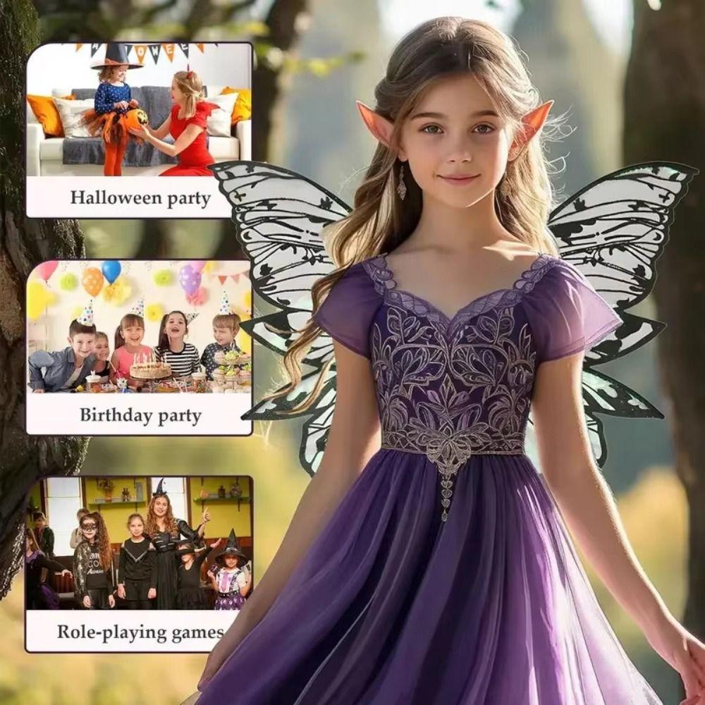Fluttering Wings Fairy Costume Wing Set Lightweight Dress Up Wings Set  Cosplay Costumes