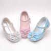 Девочки Мягкая подошва Высокие каблуки Хрустальные туфли Туфли принцессы Модные Кожаные туфли для выступлений