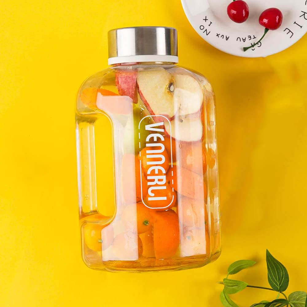 VENNERLI Water and Large Wide Direct Easy to Suitable for and Outdoor Water Bottle Bottle, 2200ml/2500ml (Safe BPA-Free), Capacity, Mouth, Drinking,