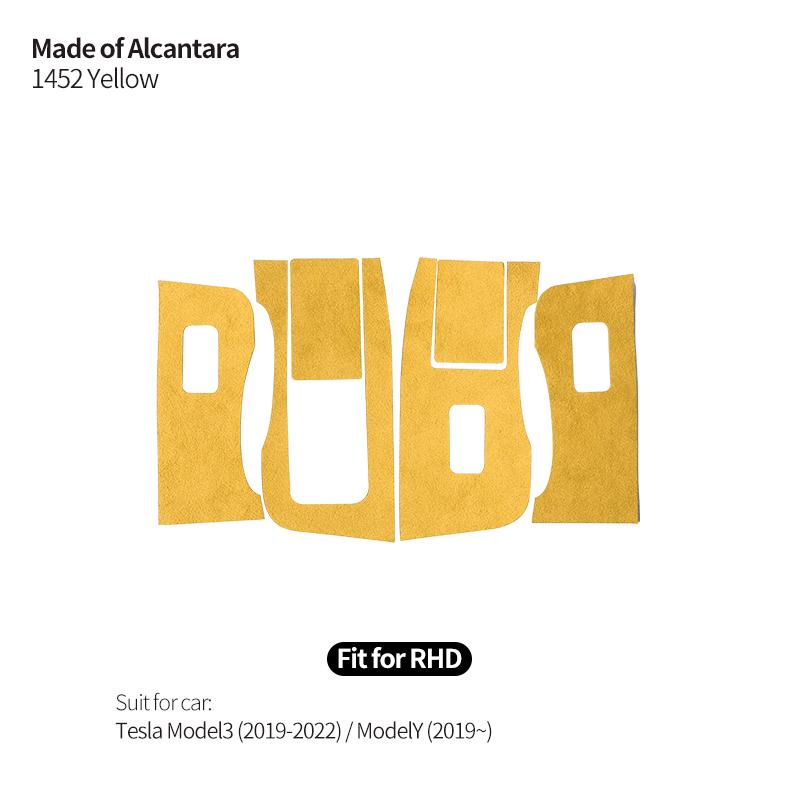 Для Tesla Model 3 Y 2019-2025 Стеклоподъемник Панель Отделка Рамка Наклейка Тюнинг Изготовлены Из Алькантары Аксессуары Для Интерьера Автомобиля