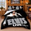 Elvis Presley Pattern Bedding 3Pcs Set Bed Sheet And Pillowcases For Indoor Bedroom