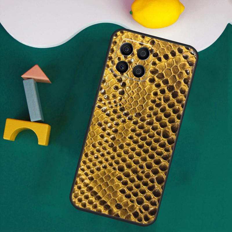 Чехол под змеиную кожу для Honor Magic 7 5 6 Lite Honor 200 Pro 50 70 90 Lite X9a X8a X8 X9 X8b X9c X9b Чехол