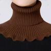 Women's Fake Collar, High Collar, Neck Protector, Windproof, Knitted And Warm Neck Cover