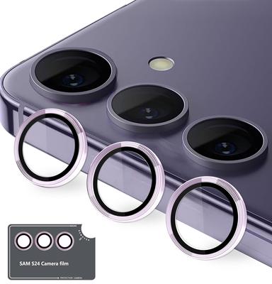 Kakuki для Galaxy S24 пленка для камеры Galaxy S24 защитная пленка для камеры тонкое закаленное стекло противоударная защита от передержки алюминиевый сплав крышка для камеры