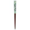 Tanaka Hashiten Lacquer Washi Shell Chopsticks 605258 Green 23cm Wabi-Sabi No.