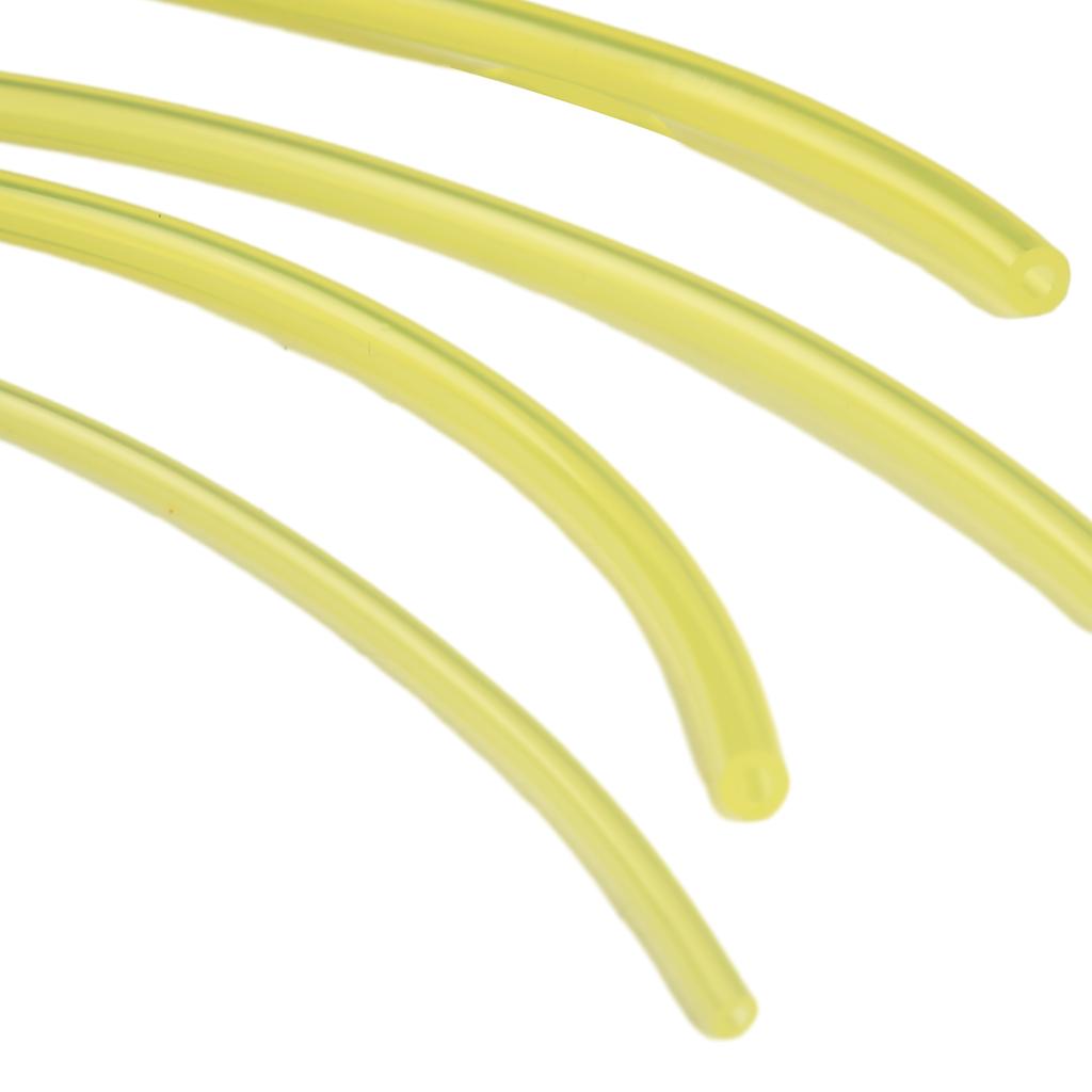 4 размера Универсальный бензиновый топливный шланг для бензопилы, триммера, воздуходувки, пластиковый желтый топливный шланг 1 м