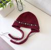 Bohemian ethnic style retro stacking hat women's spring summer thin big head circumference showing face small bag head hat cold hat