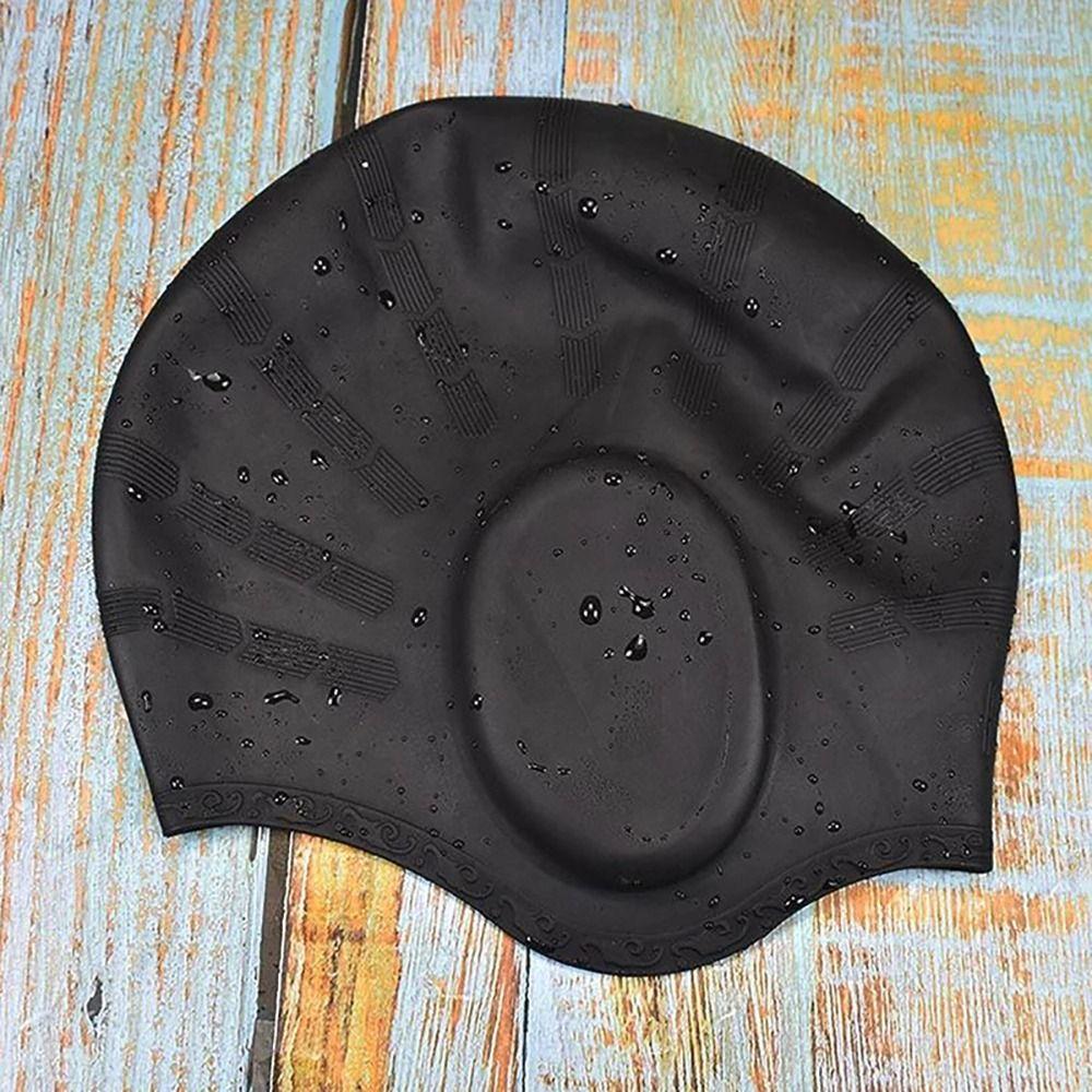 1 шт. водонепроницаемые силиконовые шапочки для плавания для мужчин, женщин, взрослых, шапочка для плавания для длинных коротких волос