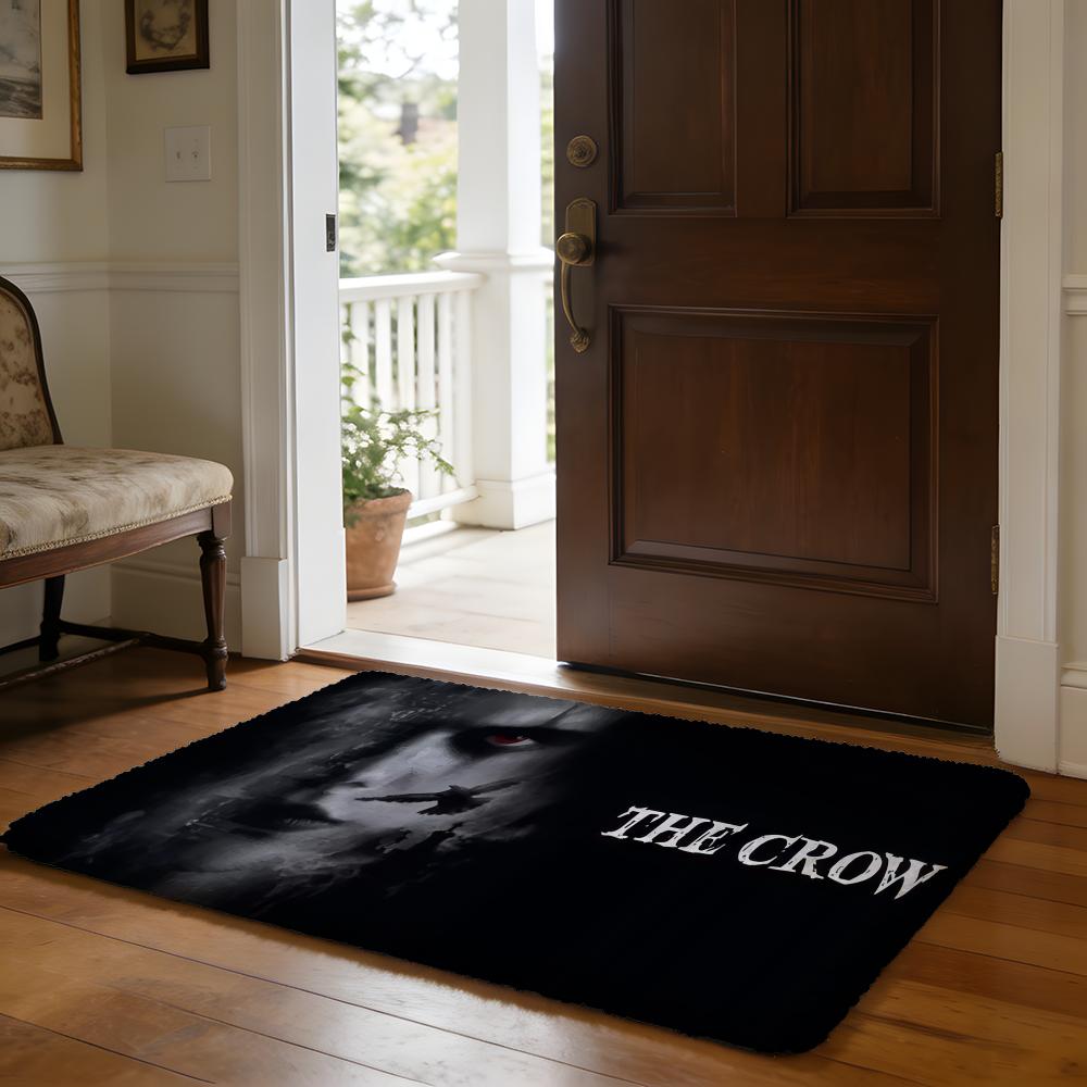 Floor Mat Soft Flannel Rug Non-Slip Absorbent Mat for Bathroom Bedroom Home Decor Classic movie The-C-CrowS Thriller