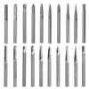 KIMLONTON Carbide Tungsten Steel Drill 3mm Shaft 3mm Blade Set of 20 In a Dedicated Plastic Essential for and Craft Carving Burs, Bits, Diameter,