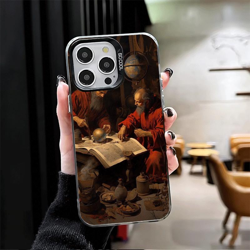 Эстетика Возрождения Искусство Живопись Мягкий Чехол для Телефона для iPhone 15 16 17 Pro Max 17Air 16E 14 Plus 13 12 Mini Ударопрочный Чехол Ba