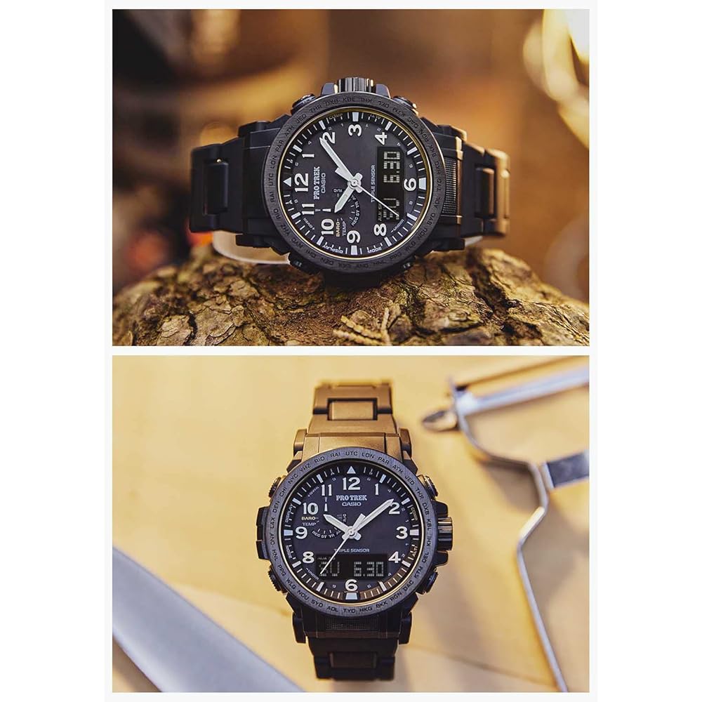 Casio Pro Trek PRW-51FC-1JF Men's Solar Radio Watch Black Biomass Plastic