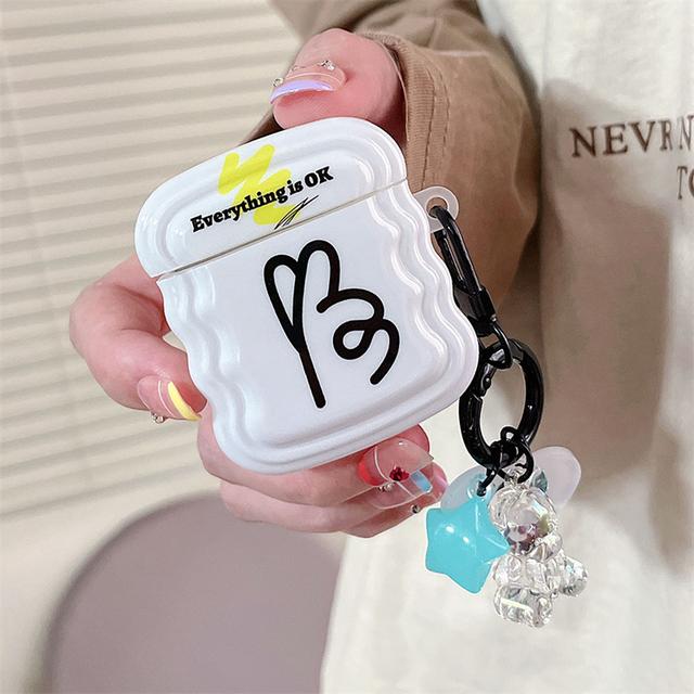 Чехол для наушников INS Heart Windmil для Airpods Pro 2, чехол с милым медведем и разноцветными бусинами, мягкий силиконовый чехол с мультяшным животным для Airpods 1 2 3