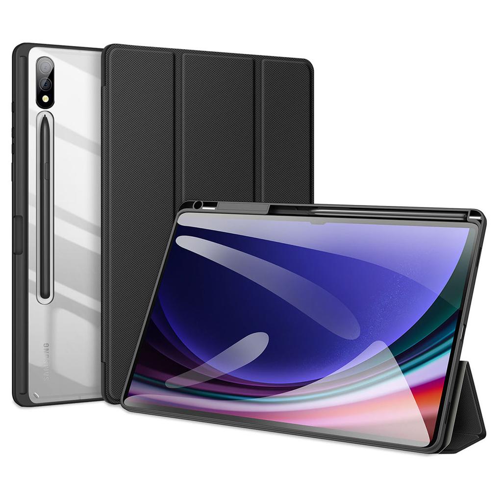 Серия DUX DUCIS TOBY Для Samsung Galaxy Tab S10+/S9+/S9 FE+ Чехол из искусственной кожи Тройная подставка Обложка для планшета