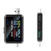 USB+Type-C Multi-function Digital Display DC Voltage Ammeter Power Meter Detector Power Bank Charger Indicator DC 4.5-36V