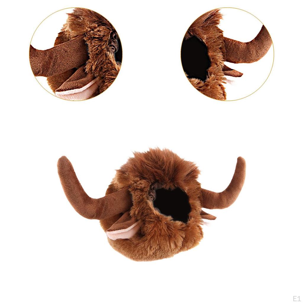 Парик с рогом для собаки, шляпа для коровы, нарядный головной убор для питомца, забавный бык на день рождения