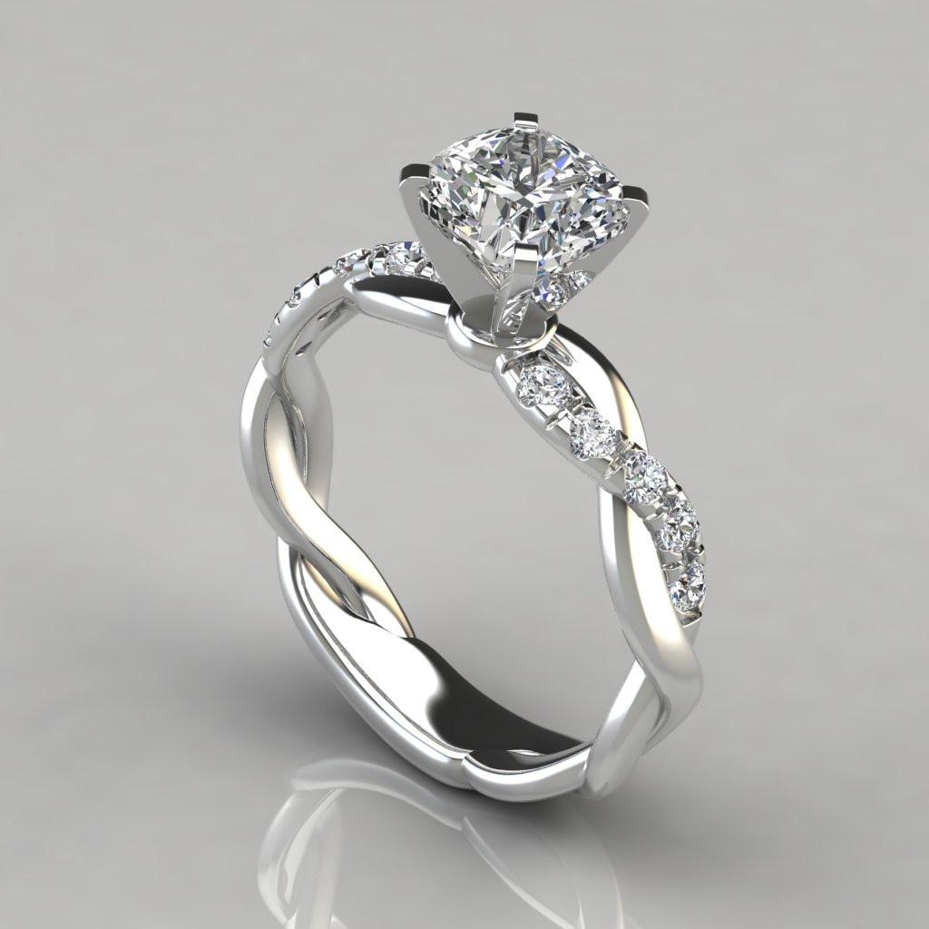 New Rose Princess Ring European and American Engagement Cross Ring