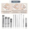 32 комплекта маникюрных ножей из нержавеющей стали, профессиональные маникюрные инструменты