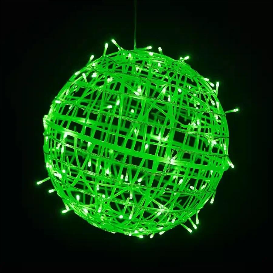 30CM Lantern Ball Fairy String Light Outdoor Globe Ball Hanging Garland Lamp Christmas Tree String Light For Tree Backyard Decor