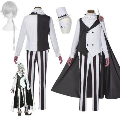 Сезон 4 Bungo Stray Dogs Косплей Николай Гоголь Костюм Плащ Униформа Наборы Хэллоуин Рождественский костюм Аниме Одежда