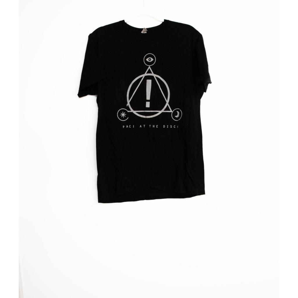 Panic! At The Disco Band Tee Black Graphic T-Shirt With Symbol