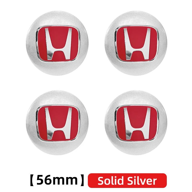 56mm 60mm 65mm Car Wheel Center Hub Cap Rim Cover Stickers For Honda Civic Fit Jazz Accord CRV City Odyssey Passport Pilot Vezel
