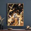 Saint Seiya Poster  Self-adhesive Art Waterproof Paper Sticker Coffee House Bar Dorm Room Wall Decor