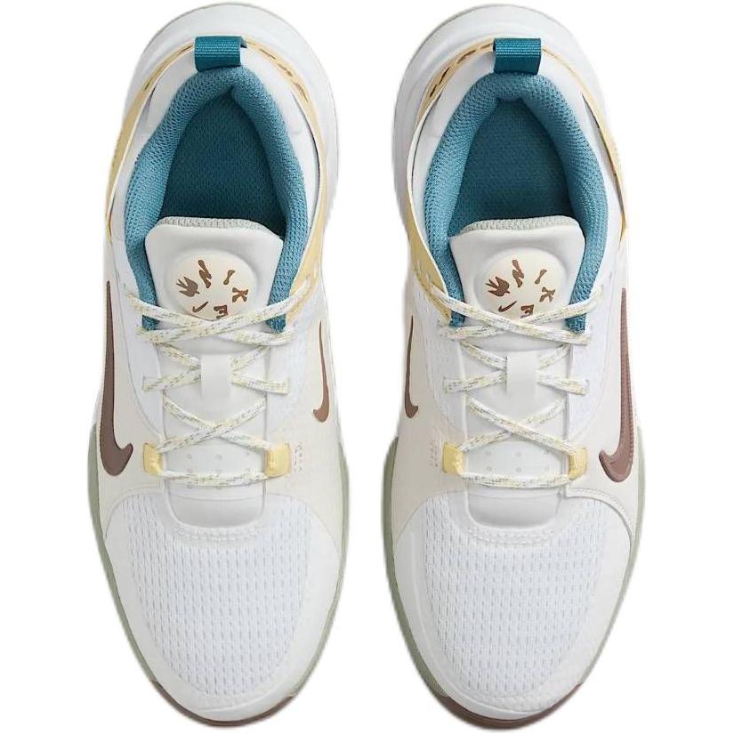 Nike Crosscourt GS White Mink Brown Yellow Детские кроссовки Summit-White Team-Gold Soft-Yellow HV6008-121