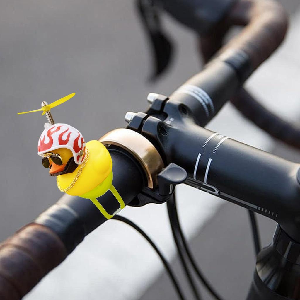 Duck Bike Captain, Rubber Ducks for Car, Air Vent Decoration, Propellers Cartoon Rubber Duck