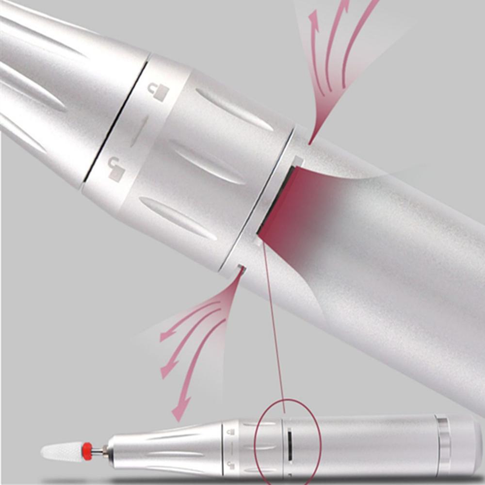 Перезаряжаемая электрическая машинка для маникюра и педикюра 35000 об/мин, портативный набор