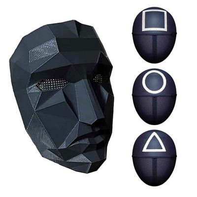 Маска для косплея Squid Game, квадратная, круглая, треугольная, Squid Game, маски для полного лица ARI