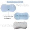 3 Pack Double Sided Silicone Body Scrubber Bath Brush for Deep Cleansing, Exfoliating, Super Soft Si