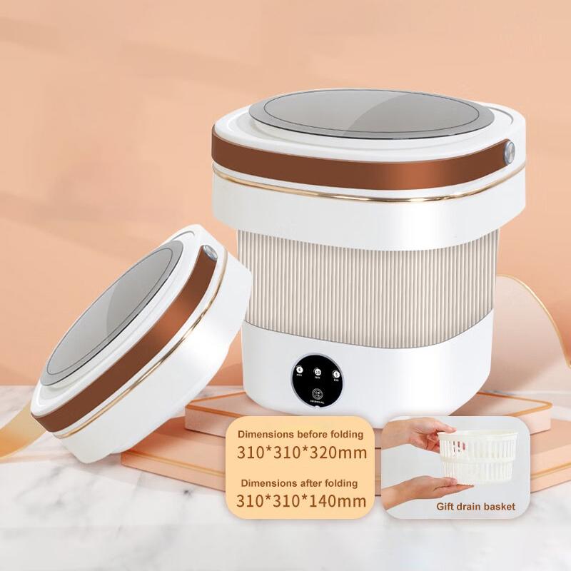 Портативная складная стиральная машина Мини-сушилка для общежития Студенческое нижнее белье Трусы Аренда Прачечная для путешествий Бытовая техника ЕС