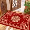 Новый китайский стиль праздничный красный ковер гостиная диван спальня кабинет кухня входная дверь коврик противоскользящий украшение дома ковер