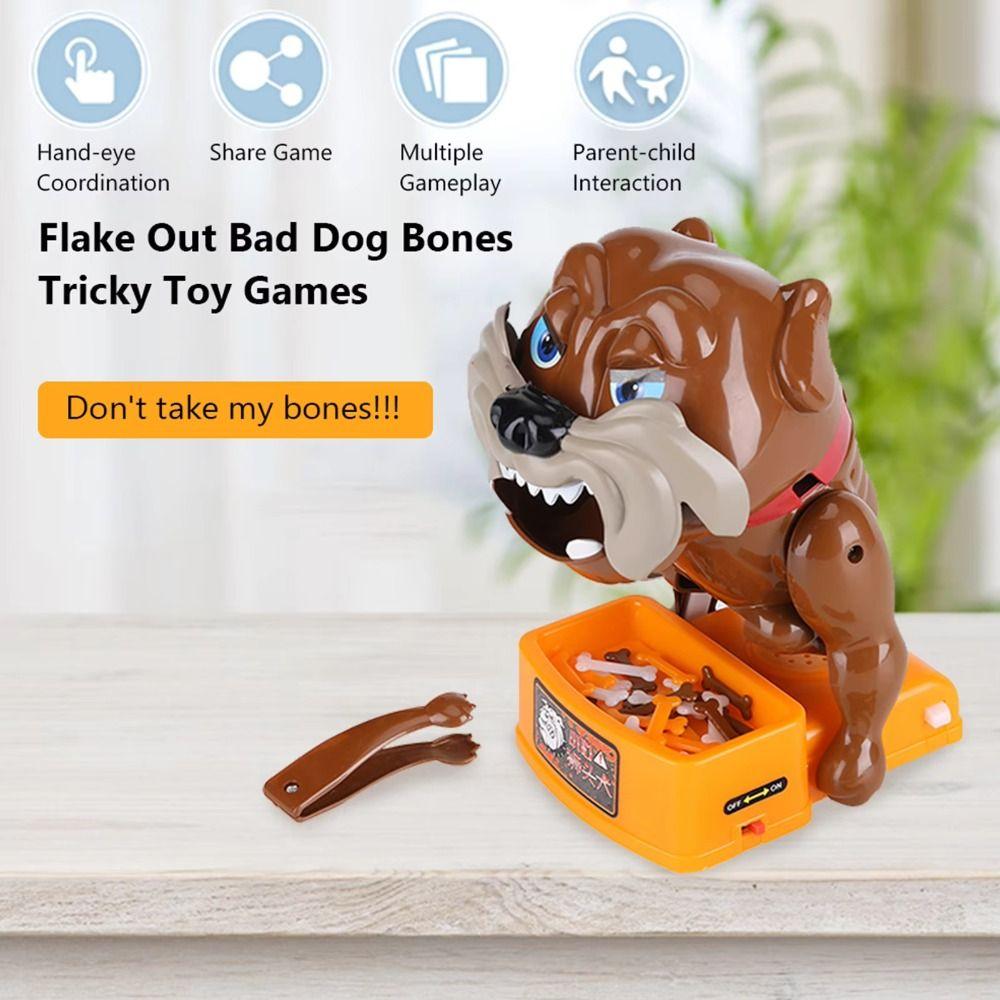 Simulation Dog Tabletop Game Multifunctional Finger Bite Scary Game  Kids Toddlers