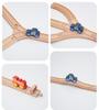 Wooden Electric Train Track Building Blocks - Compatible with Thomas